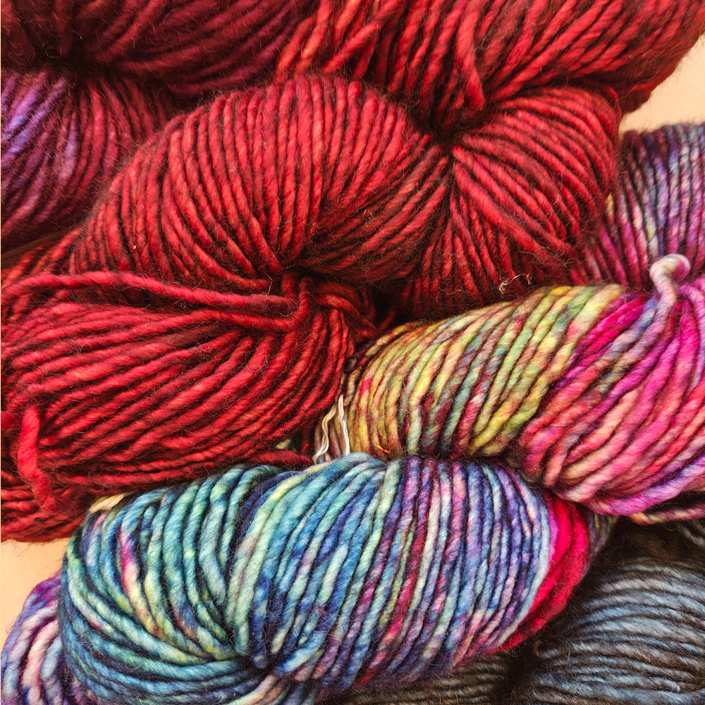 Wolle: "Mecha" malabrigo - Merino superwash, mulesingfrei / 100 g à 119 m / handgefärbt - Nd 6.5-8