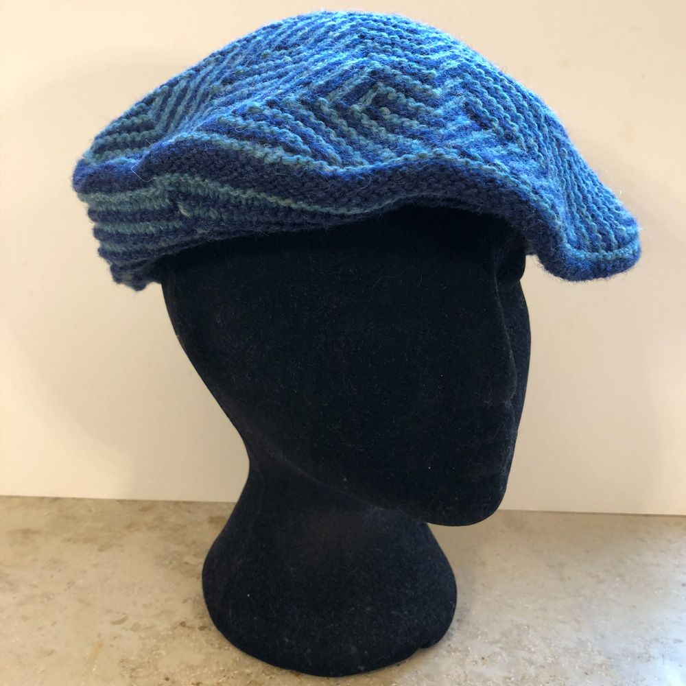 Woll-Accessoires: Barette/ StrickStrand - Auswahl der Musterserie "Hidden Rainbow - Nubes" - Kopfweite von Puppe bis 60 cm – Bild 29